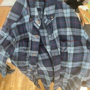 Plaid Button-Up Shirt